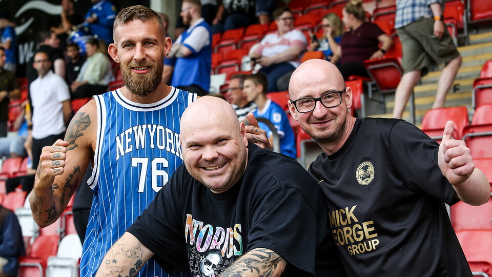 Posh fans at Cheltenham Town