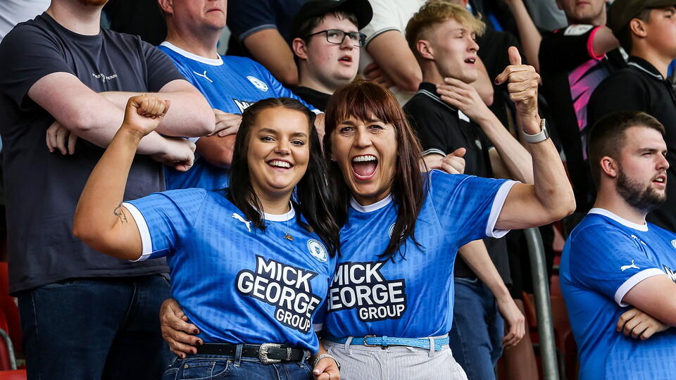 Posh fans at Cheltenham Town