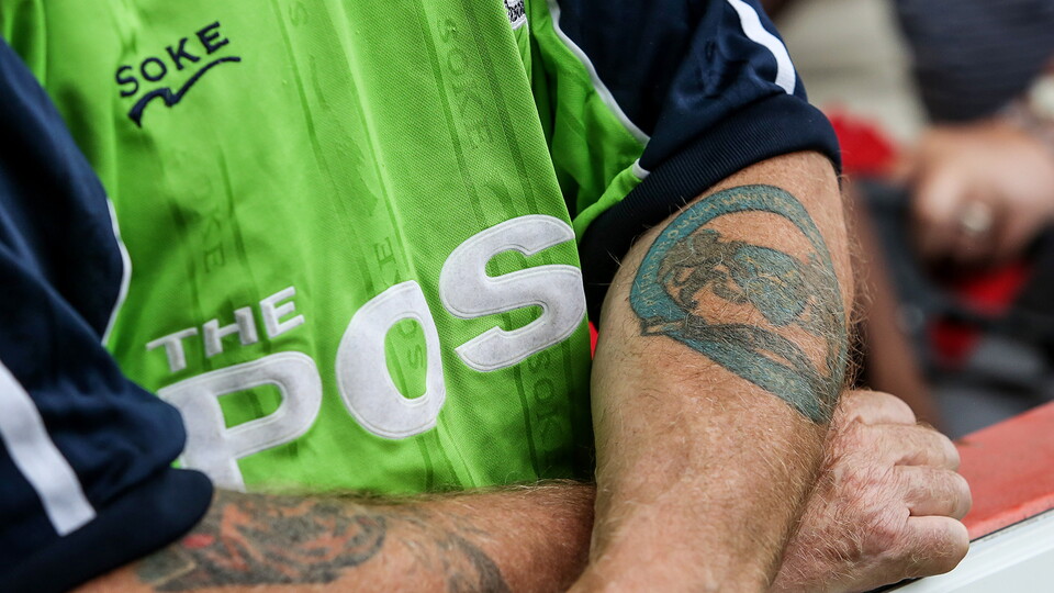 Posh fans at Cheltenham Town