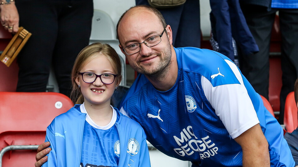 Posh fans at Cheltenham Town