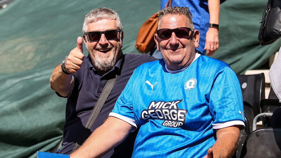 Posh fans at Derby County