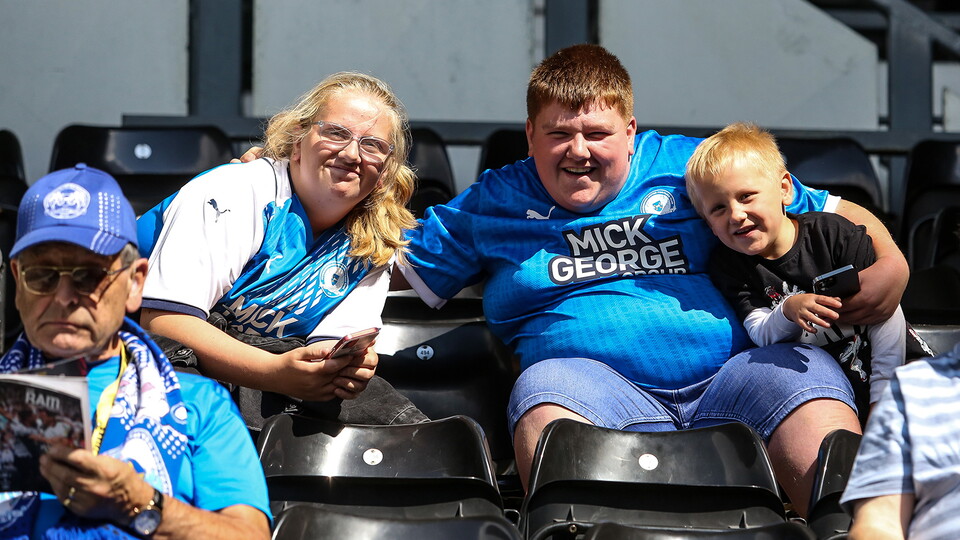 Posh fans at Derby County