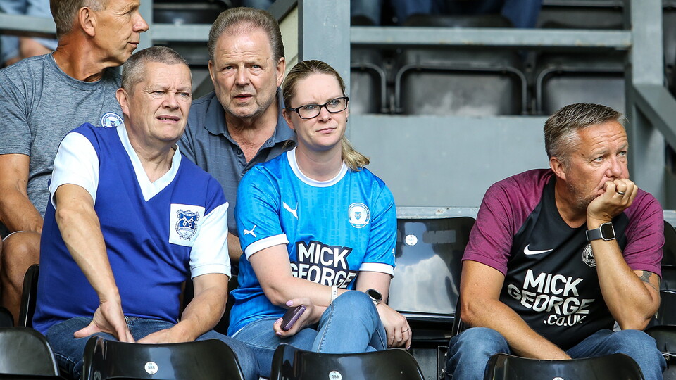 Posh fans at Derby County