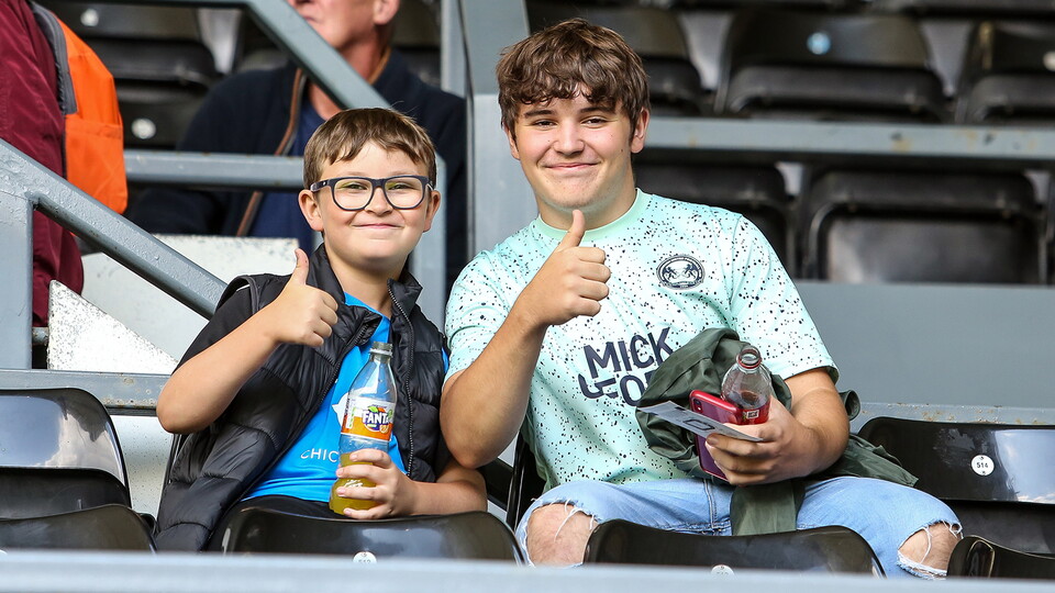 Posh fans at Derby County