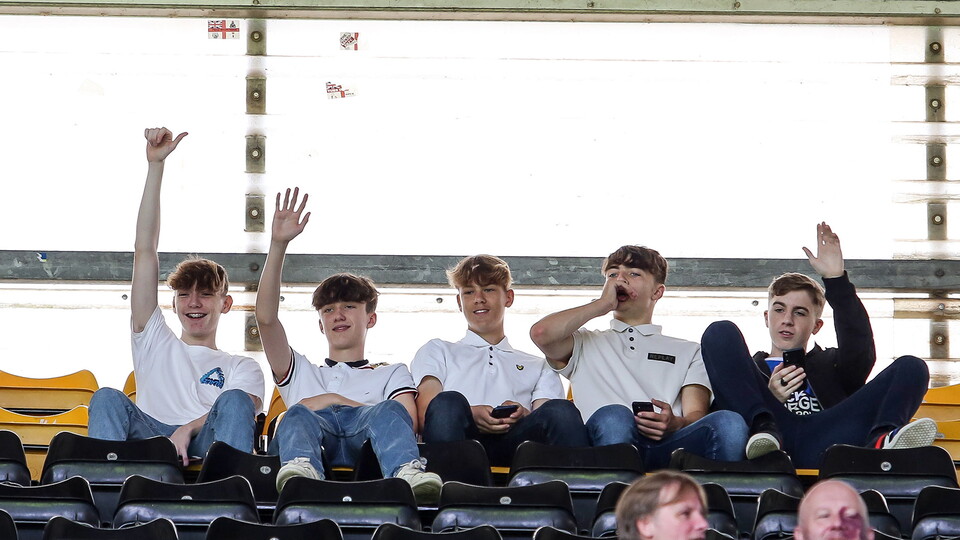 Posh fans at Derby County
