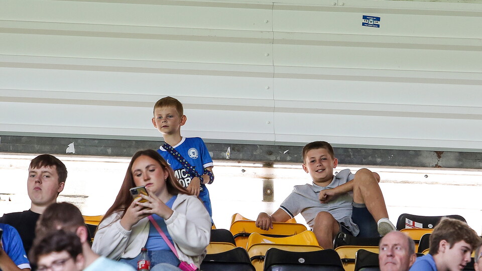 Posh fans at Derby County