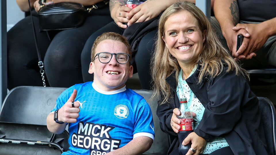 Posh fans at Derby County