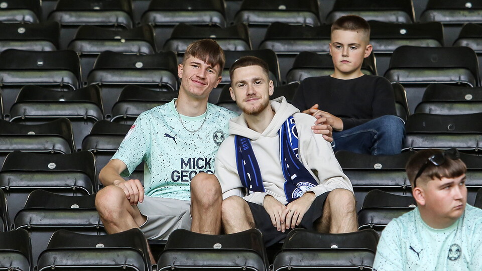 Posh fans at Derby County