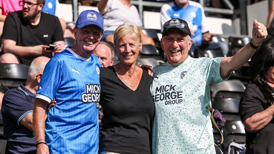 Posh fans at Derby County