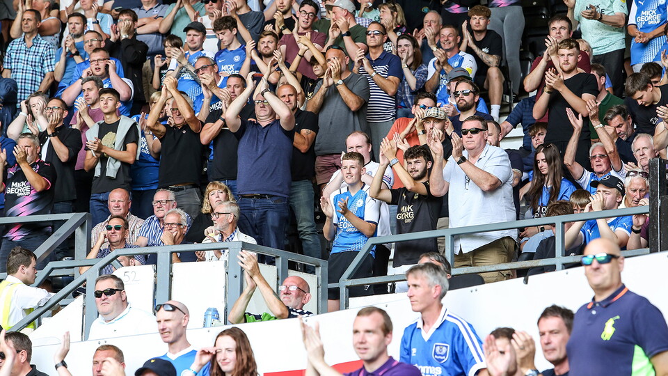 Posh fans at Derby County