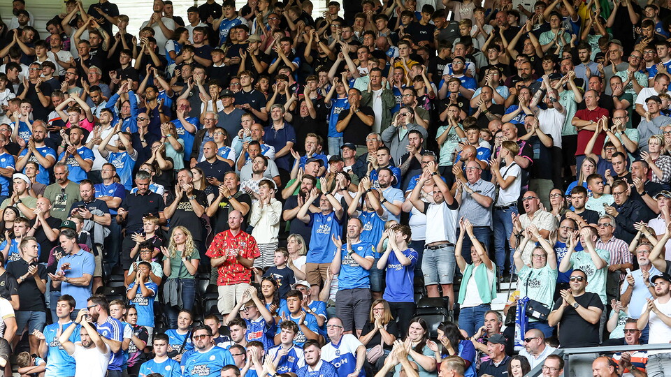 Posh fans at Derby County