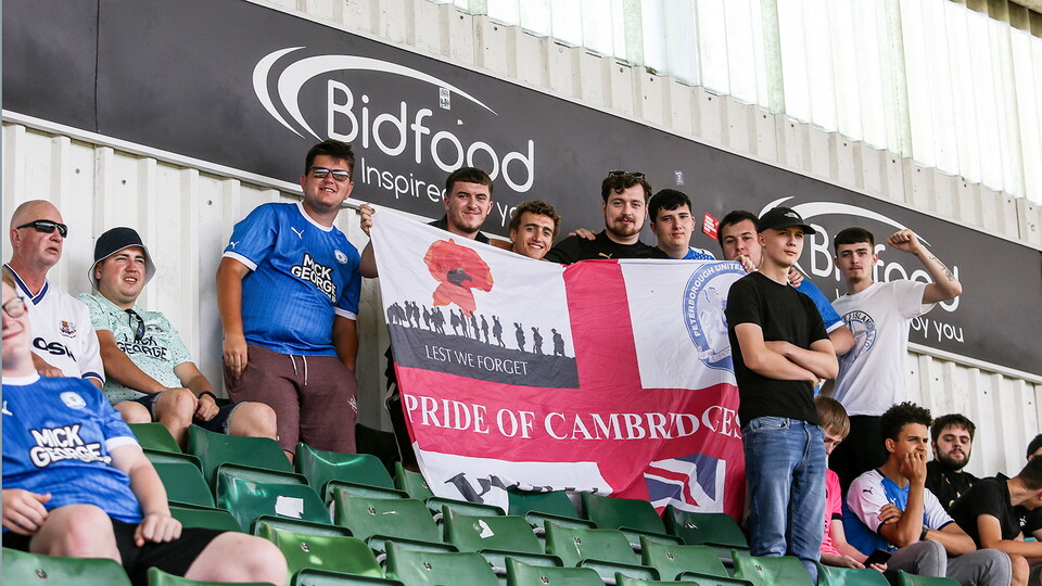 Posh Fans at Plymouth Argyle