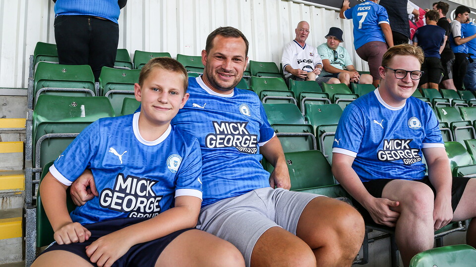 Posh Fans at Plymouth Argyle