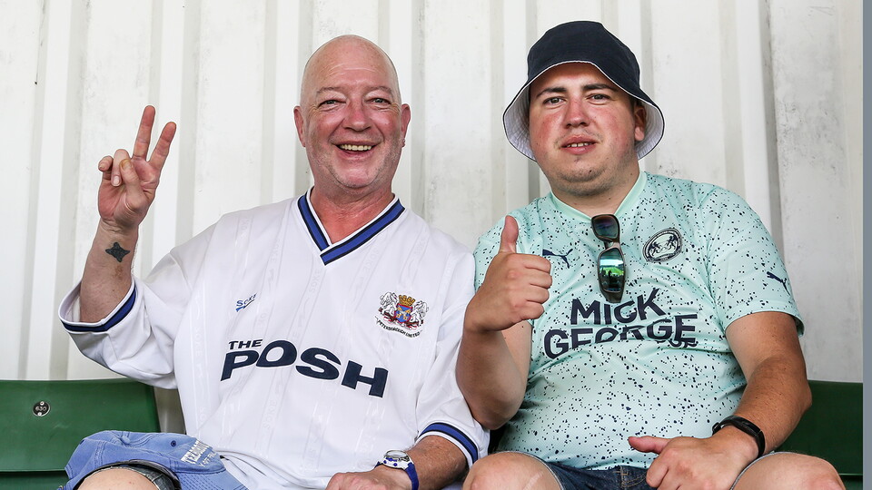Posh Fans at Plymouth Argyle