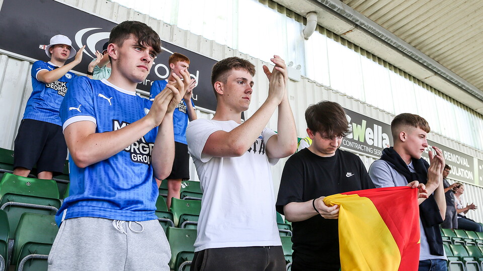 Posh Fans at Plymouth Argyle