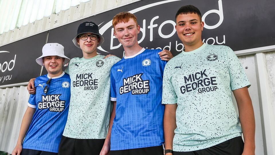 Posh Fans at Plymouth Argyle