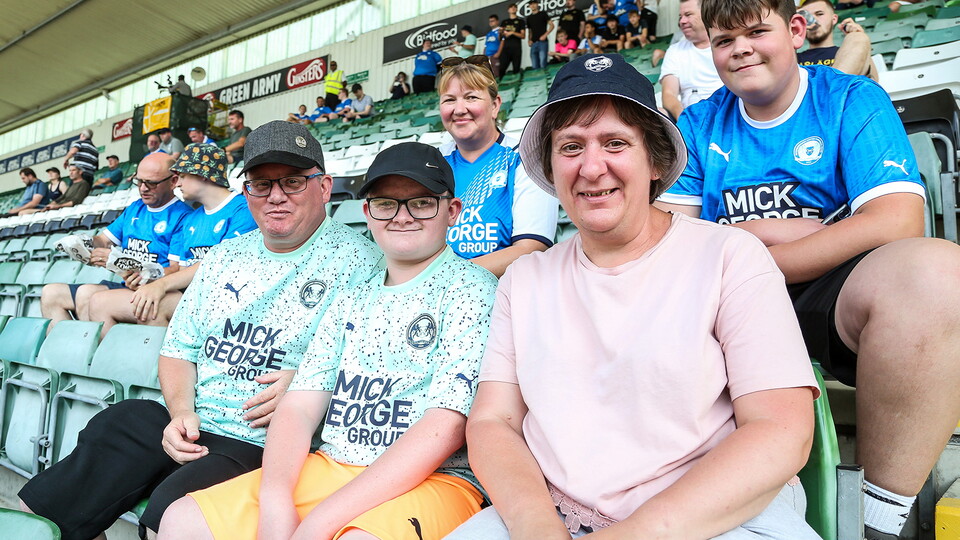 Posh Fans at Plymouth Argyle