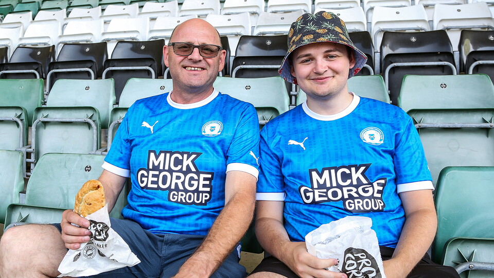 Posh Fans at Plymouth Argyle