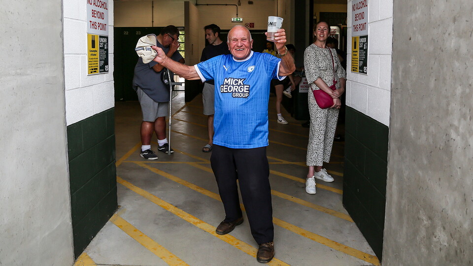 Posh Fans at Plymouth Argyle