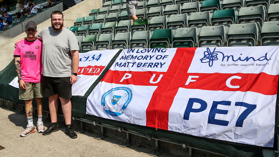 Posh Fans at Plymouth Argyle
