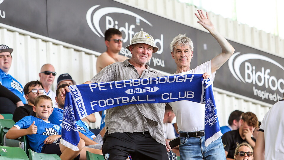 Posh Fans at Plymouth Argyle