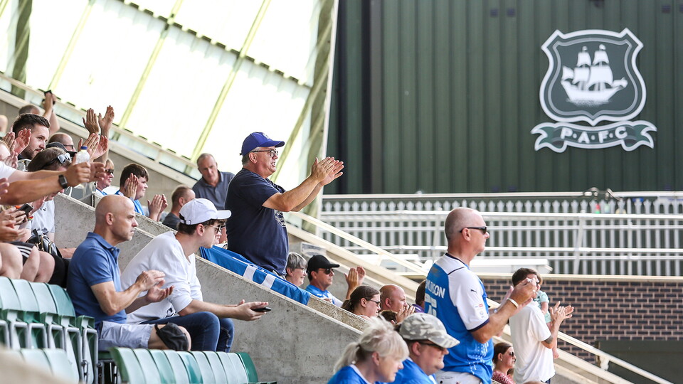 Posh Fans at Plymouth Argyle