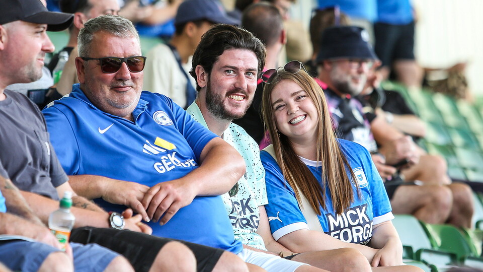 Posh Fans at Plymouth Argyle