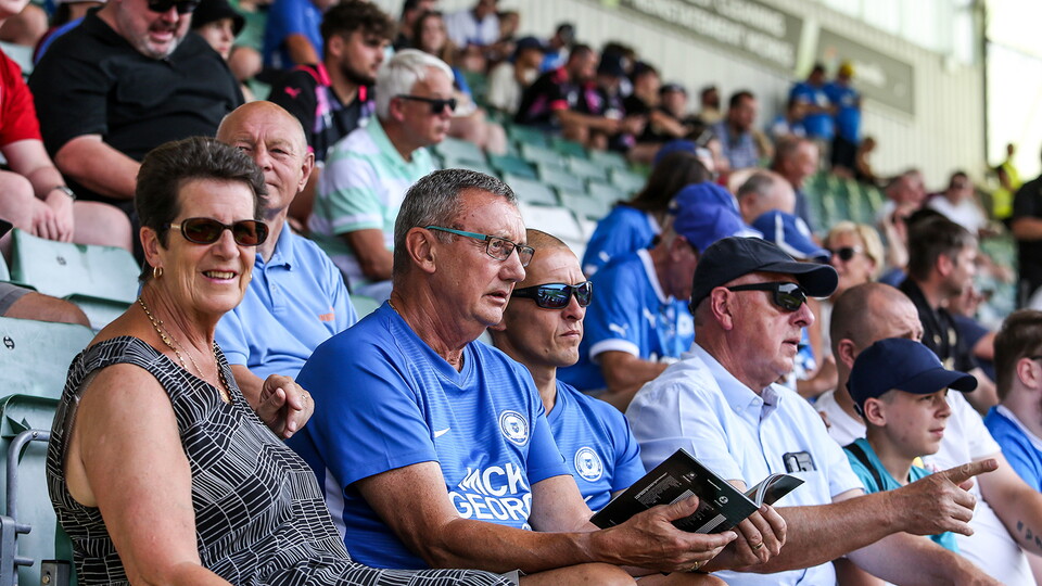 Posh Fans at Plymouth Argyle