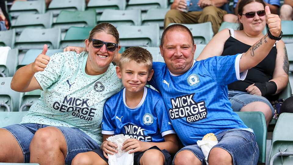 Posh Fans at Plymouth Argyle