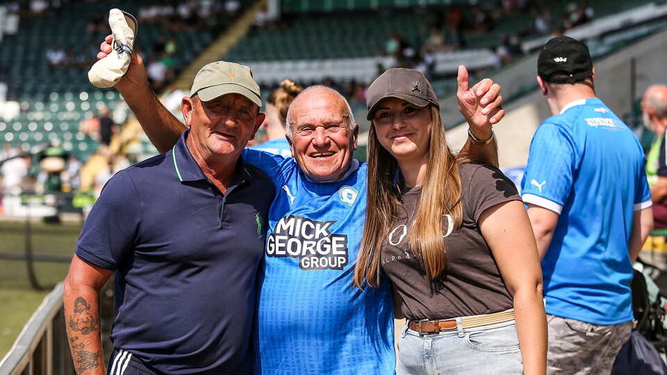 Posh Fans at Plymouth Argyle