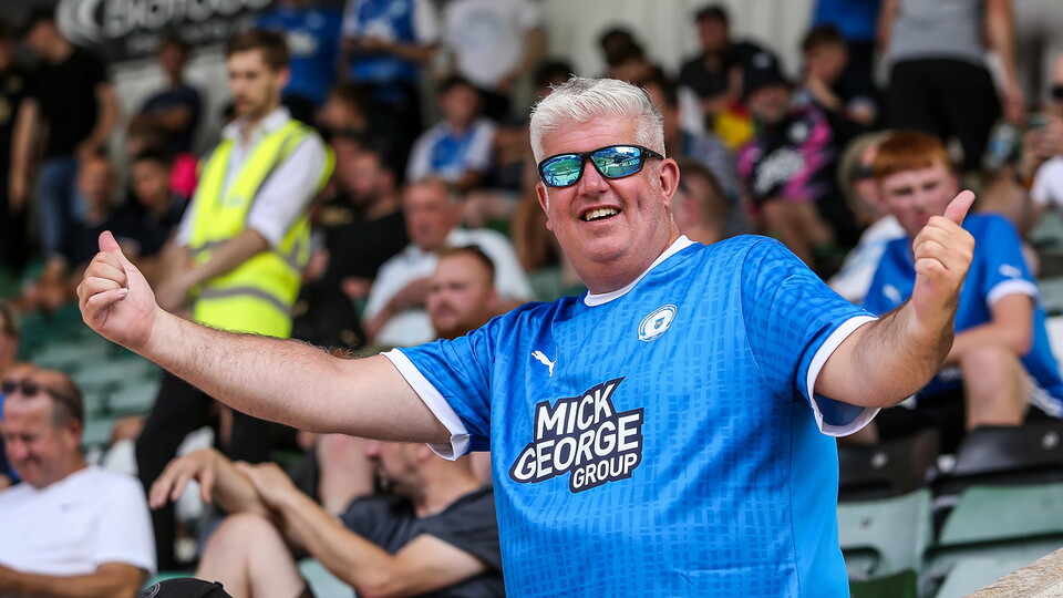 Posh Fans at Plymouth Argyle