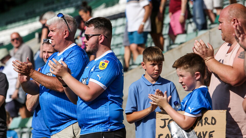 Posh Fans at Plymouth Argyle