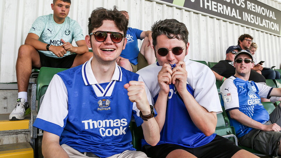 Posh Fans at Plymouth Argyle