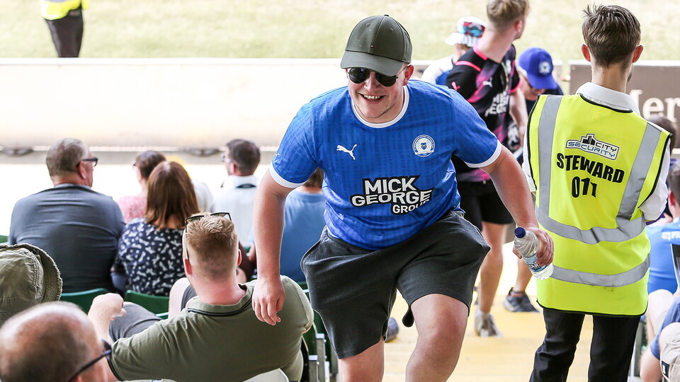 Posh Fans at Plymouth Argyle