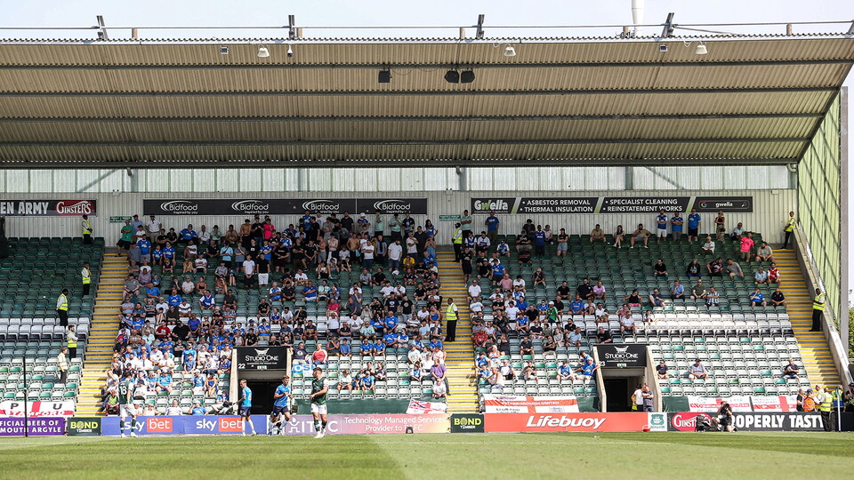 Posh Fans at Plymouth Argyle