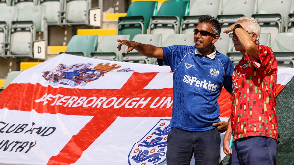Posh Fans at Plymouth Argyle