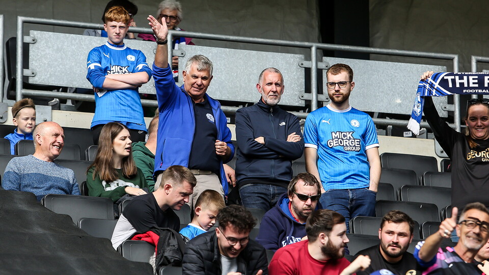 Posh fans at MK Dons
