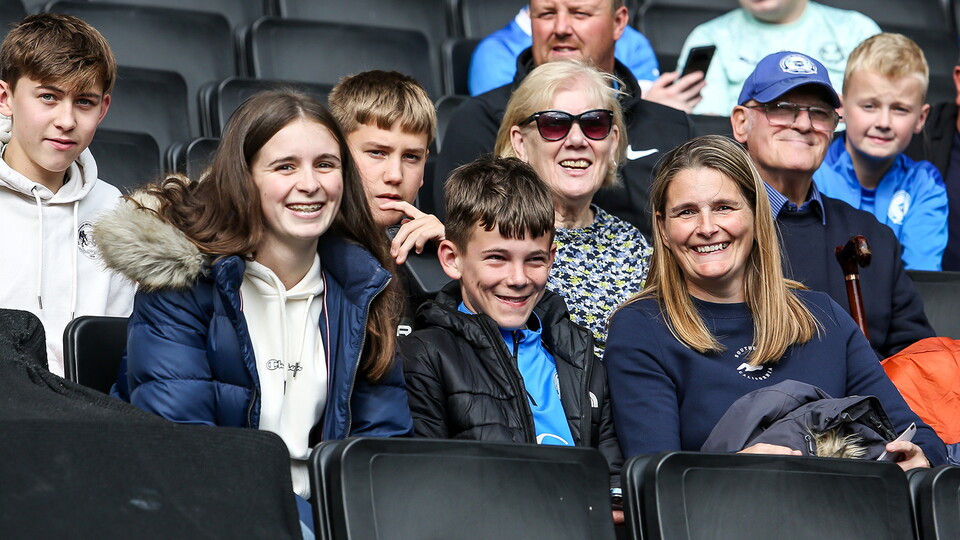 Posh fans at MK Dons