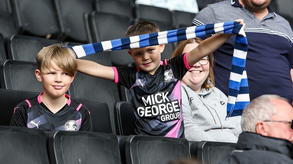 Posh fans at MK Dons