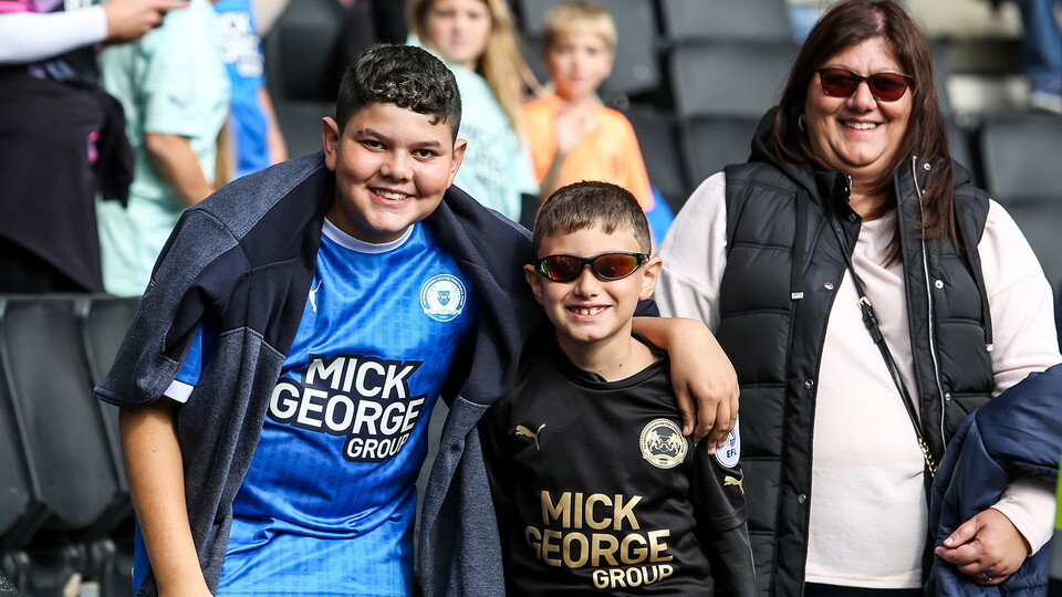Posh fans at MK Dons