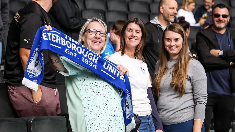 Posh fans at MK Dons