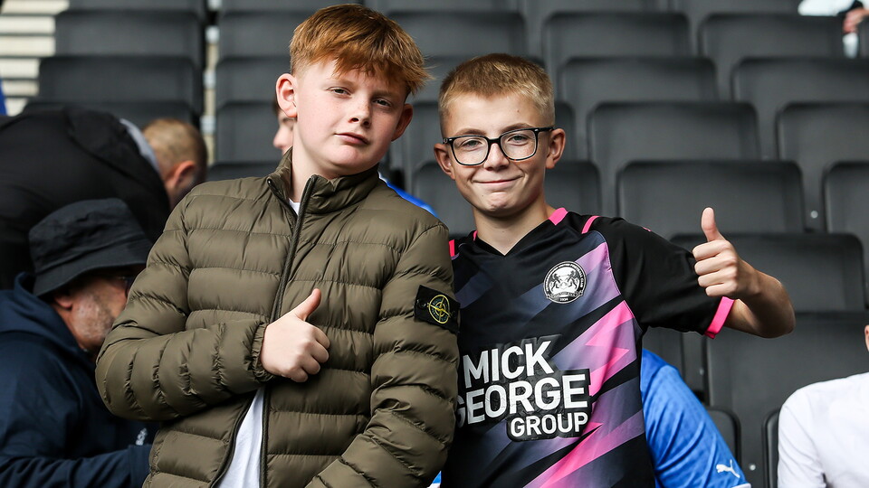 Posh fans at MK Dons