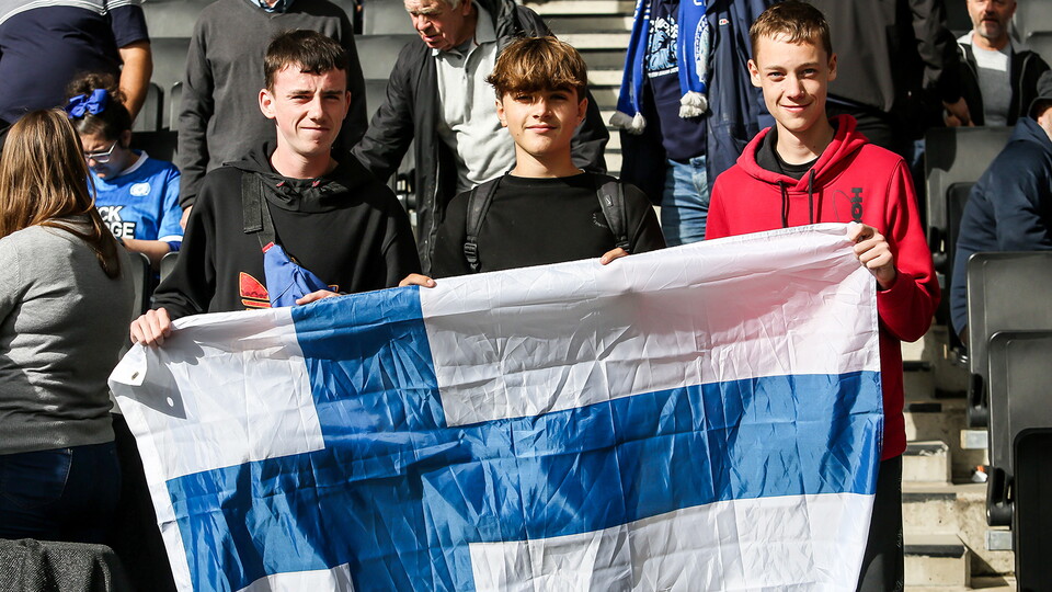 Posh fans at MK Dons