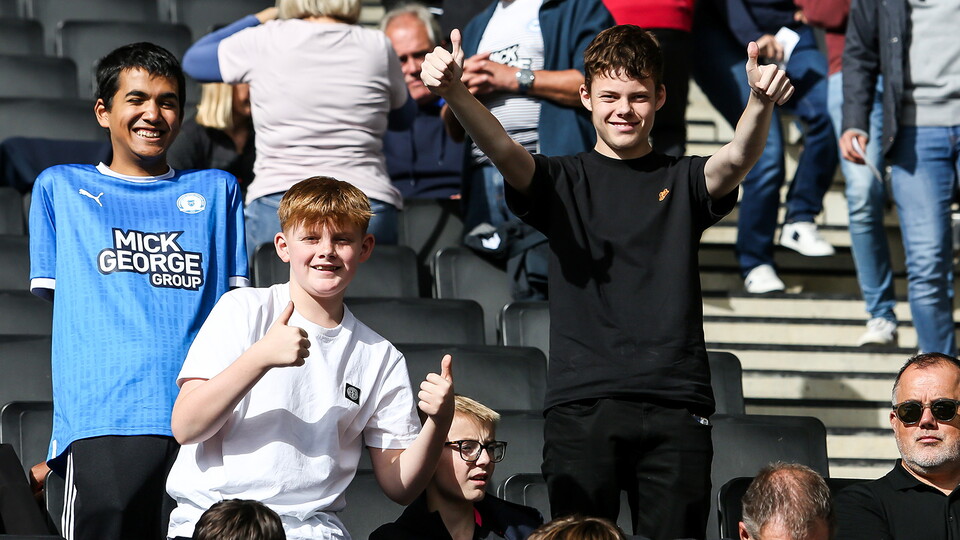 Posh fans at MK Dons