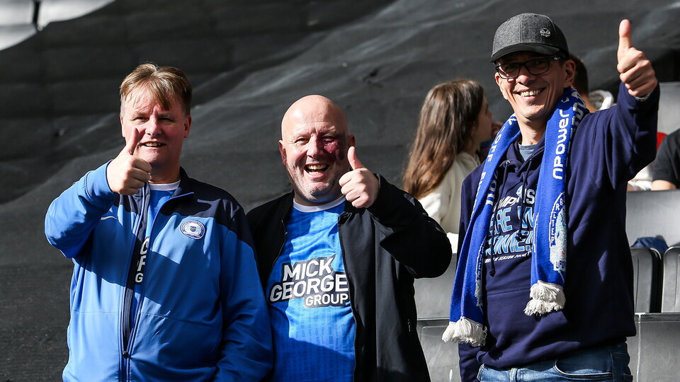 Posh fans at MK Dons