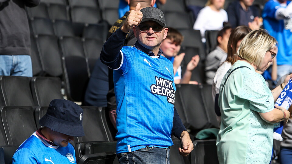 Posh fans at MK Dons