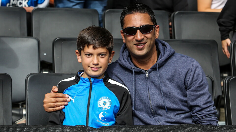 Posh fans at MK Dons