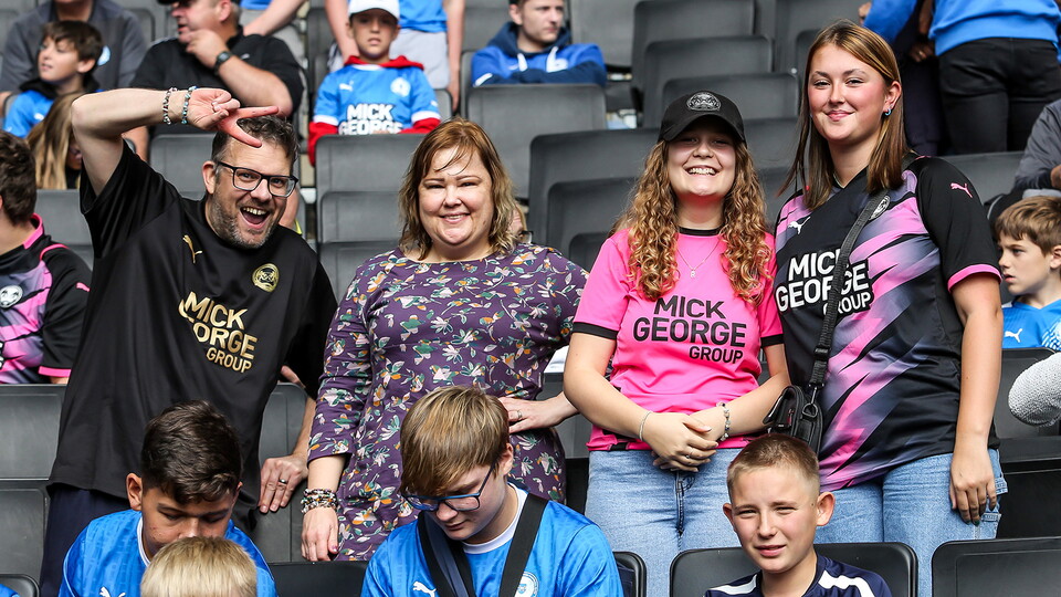 Posh fans at MK Dons