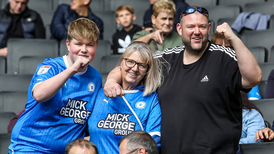 Posh fans at MK Dons