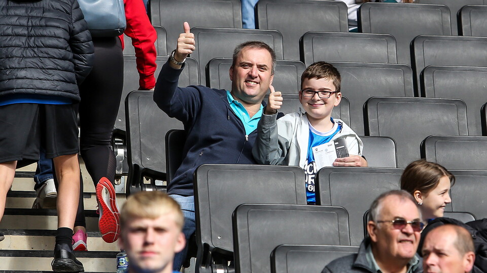 Posh fans at MK Dons